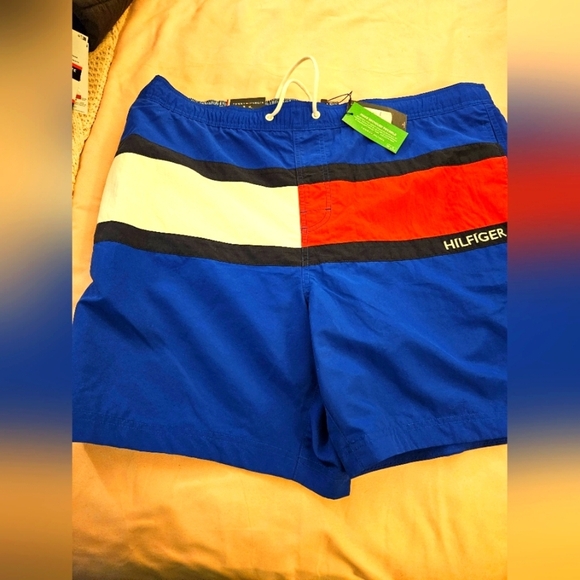 Men's Blue Swim‎ Shorts - Picture 1 of 5